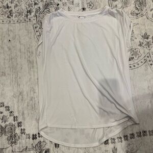 White Athleta Cap Sleeve shirt